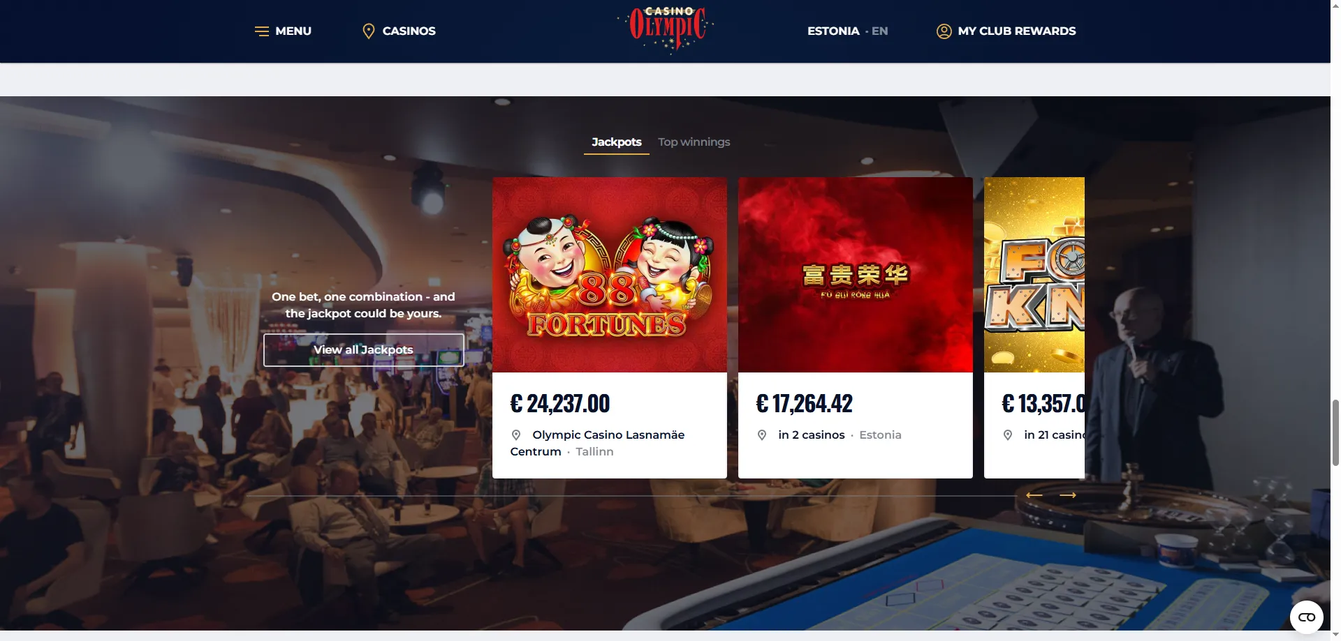 Olympic Casino konto sisselogimine ja turvaline juurdepääs